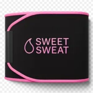 Sweet Sweat Black and Pink Waist Trimmer